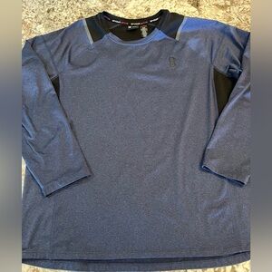 XL Spyder Pullover Mens Blue Black Performance Long Sleeve Sweater Active sweat